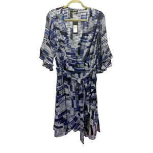City Chic Isabela print dress size 18/M